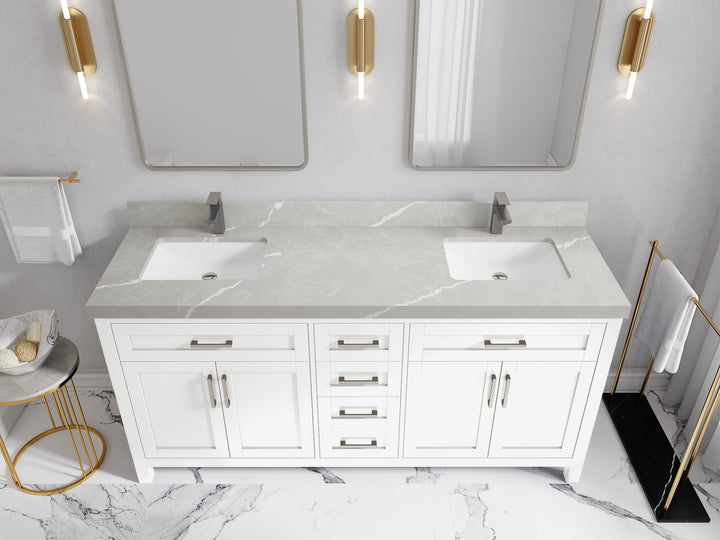 Cambridge 72 in. W x 22 in. D Double Sink Bathroom Vanity - photo 40