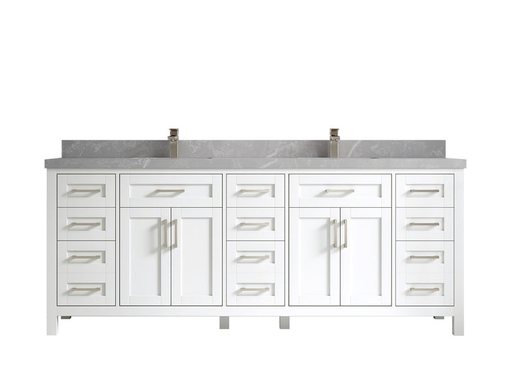 Cambridge 84 in. W x 22 in. D Double Sink Bathroom Vanity - photo 51