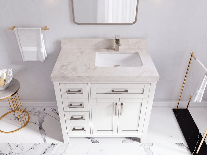 Cambridge 36 in. W x 22 in. D Right Offset Sink Bathroom Vanity - photo 47