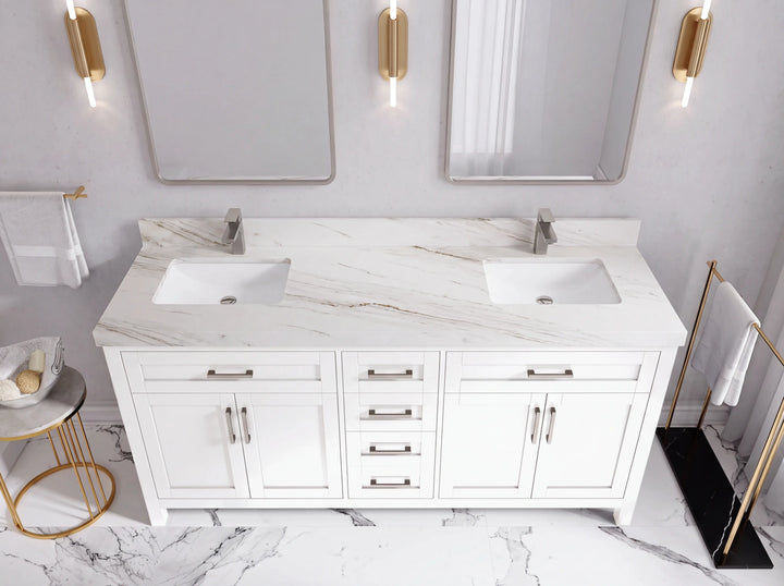 Cambridge 72 in. W x 22 in. D Double Sink Bathroom Vanity - photo 48