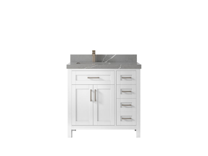 Cambridge 36 in. W x 22 in. D Left Offset Sink Bathroom Vanity - photo 44