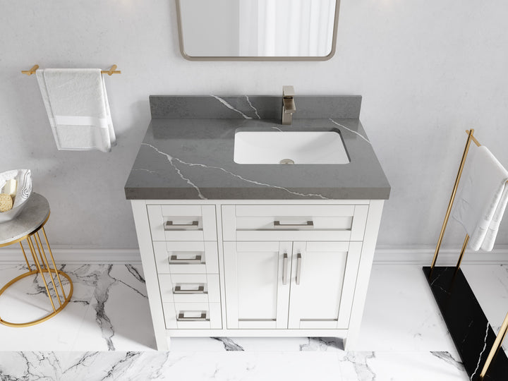 Cambridge 36 in. W x 22 in. D Right Offset Sink Bathroom Vanity - photo 34
