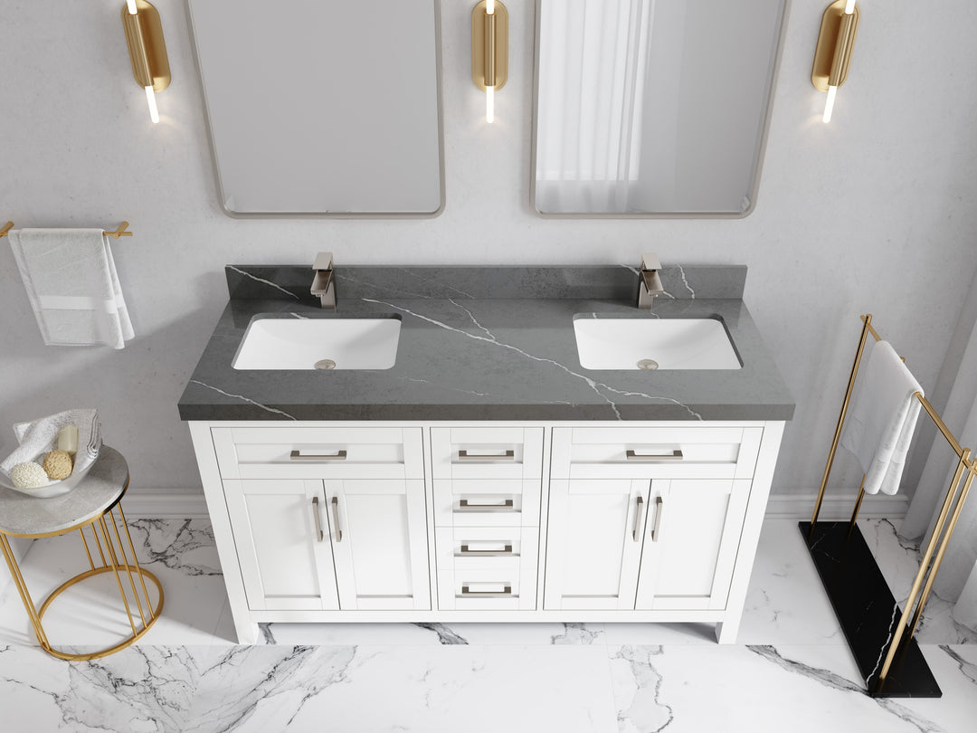 Cambridge 60 in. W x 22 in. D Double Sink Bathroom Vanity