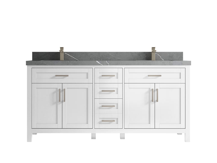 Cambridge 72 in. W x 22 in. D Double Sink Bathroom Vanity - photo 43