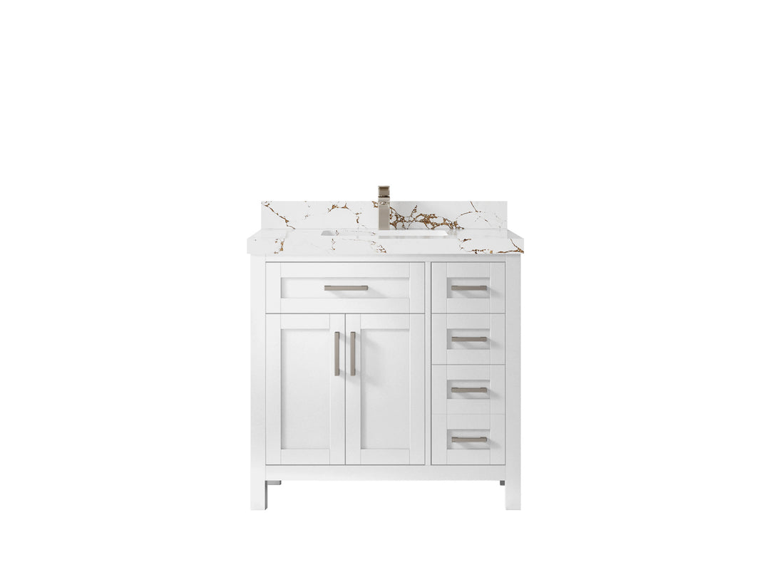 Cambridge 36 in. W x 22 in. D Single Center Sink Bathroom Vanity
