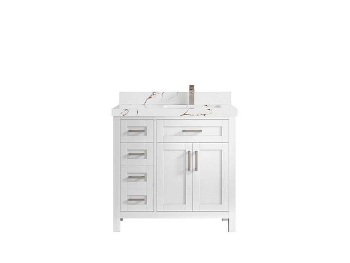 Cambridge 36 in. W x 22 in. D Right Offset Sink Bathroom Vanity - photo 37