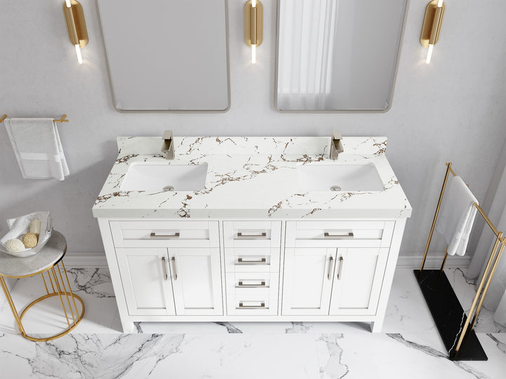 Cambridge 60 in. W x 22 in. D Double Sink Bathroom Vanity - photo 44