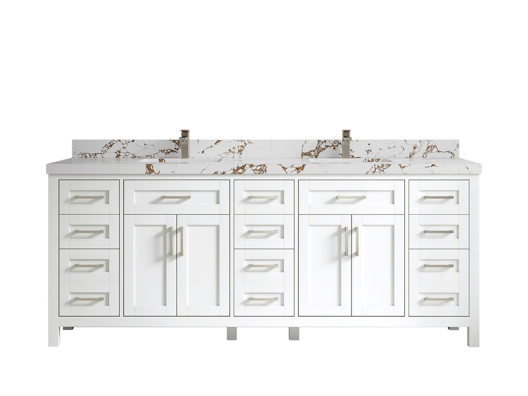 Cambridge 84 in. W x 22 in. D Double Sink Bathroom Vanity