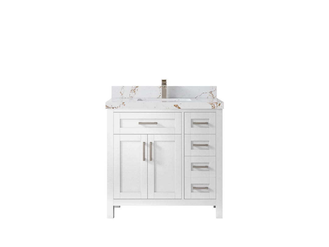 Cambridge 36 in. W x 22 in. D Single Center Sink Bathroom Vanity