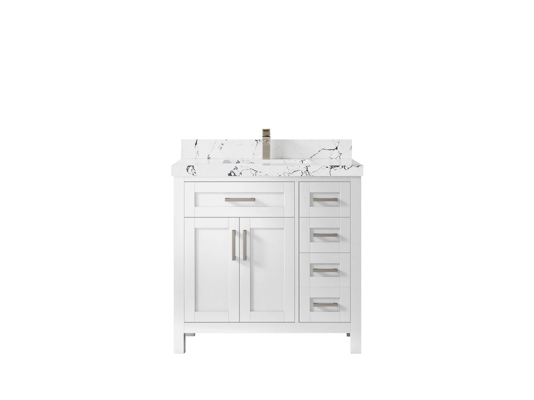 Cambridge 36 in. W x 22 in. D Single Center Sink Bathroom Vanity
