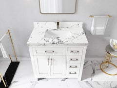 Cambridge 36 in. W x 22 in. D Single Center Sink Bathroom Vanity - photo 35