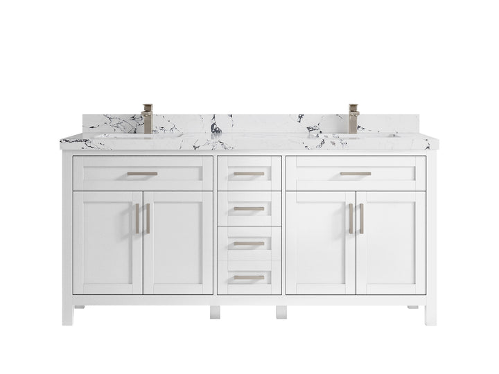 Cambridge 72 in. W x 22 in. D Double Sink Bathroom Vanity - photo 49