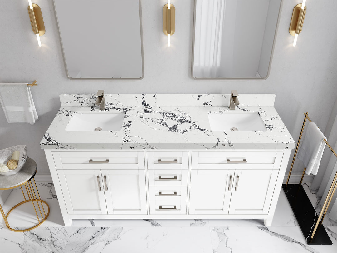 Cambridge 72 in. W x 22 in. D Double Sink Bathroom Vanity