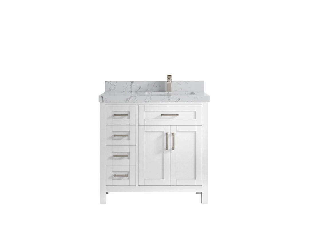Cambridge 36 in. W x 22 in. D Right Offset Sink Bathroom Vanity