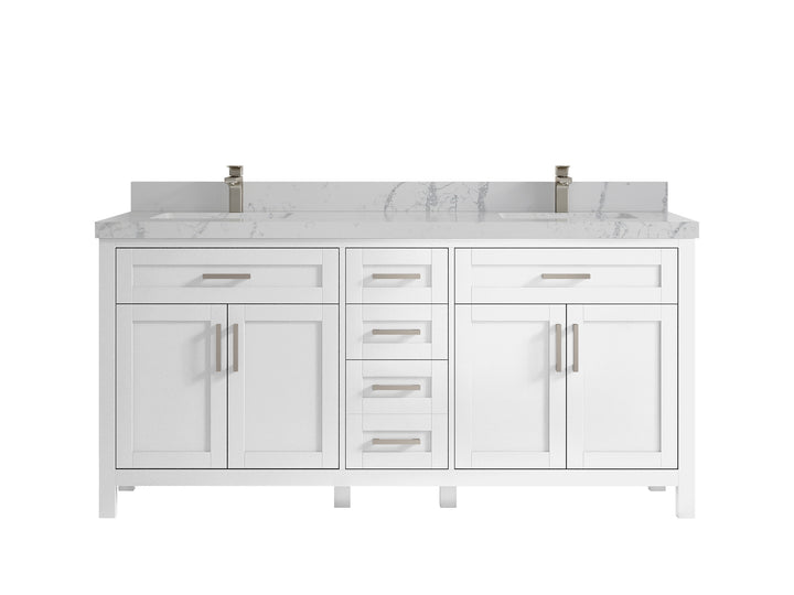 Cambridge 72 in. W x 22 in. D Double Sink Bathroom Vanity - photo 13