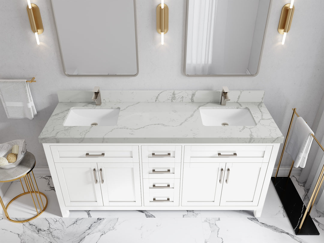 Cambridge 72 in. W x 22 in. D Double Sink Bathroom Vanity