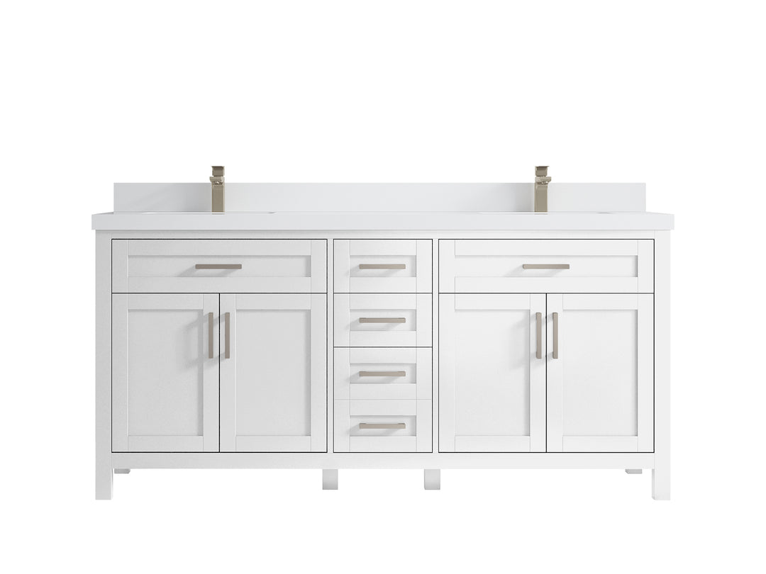 Cambridge 72 in. W x 22 in. D Double Sink Bathroom Vanity