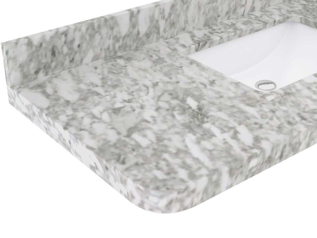 HAMPTON-FLOATING-TEAK_24_DARK-NATURAL_CARRARA-MARBLE_SIDEVIEW