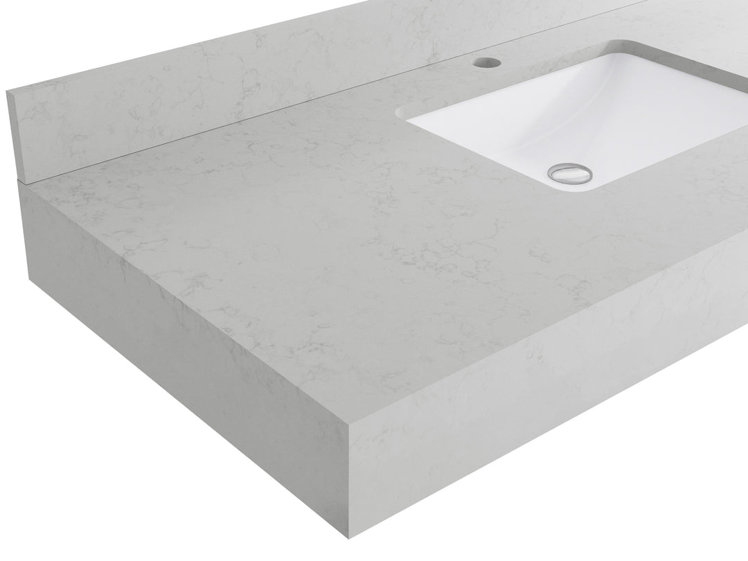 Manhattan 60 in. W x 22 in. D Double Sink Bathroom Vanity | 
              
                Warm Terracotta
                
                  
             - MNH_WTC_WHQZ_60D - photo №15