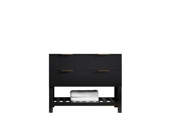 Catalina 42 in W x 22 in D Free Standing Reeded Single Sink Bathroom Vanity - photo 6