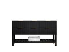 Catalina 60 in W x 22 in D Free Standing Reeded Double Sink Bathroom Vanity - photo 6