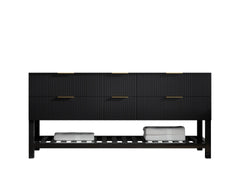 Catalina 72 in W x 22 in D Free Standing Reeded Double Sink Bathroom Vanity - photo 6