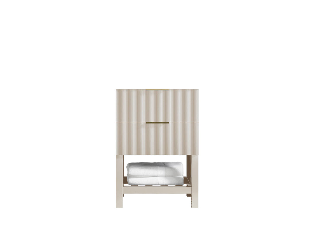 Catalina 24 in. W x 22 in. D Double Sink Bathroom Vanity in Fine Grain with Countertop- Cabinet Only