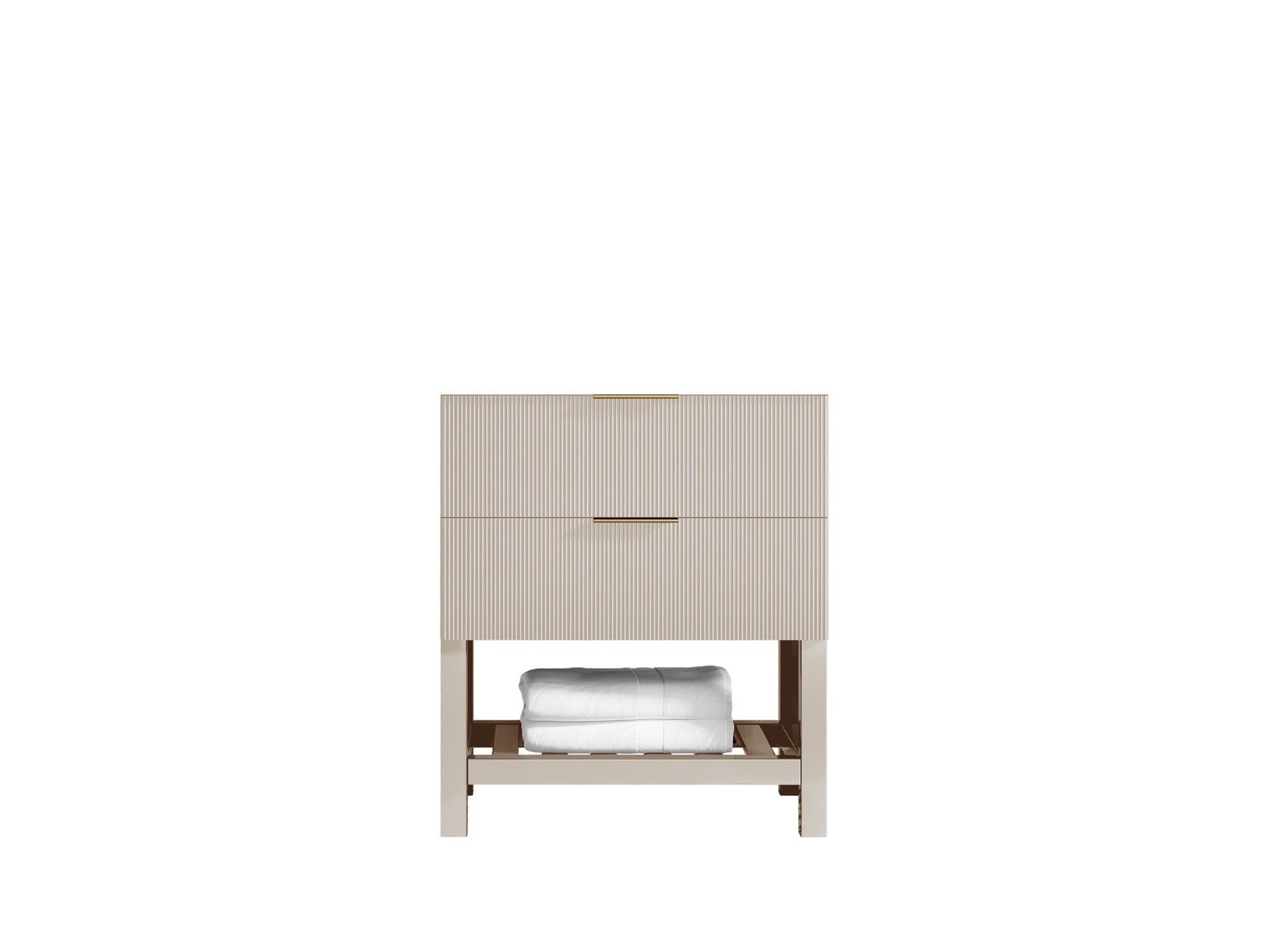 Catalina 30 in. W x 22 in. D Double Sink Bathroom Vanity in Fine Grain with Countertop- Cabinet Only