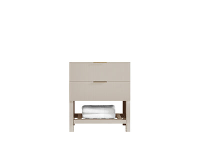 Catalina 30 in. W x 22 in. D Double Sink Bathroom Vanity in Fine Grain with Countertop- Cabinet Only