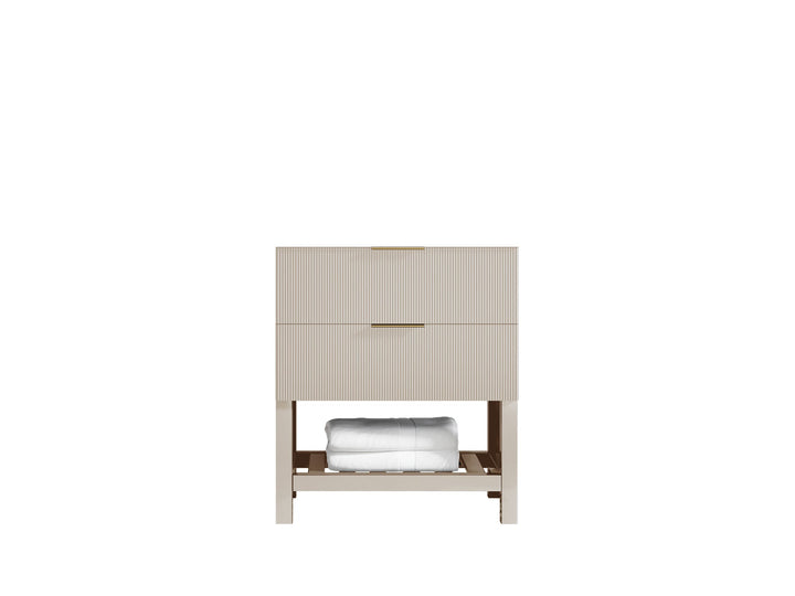 Catalina 30 in W x 22 in D Free Standing Reeded Single Sink Bathroom Vanity - photo 6
