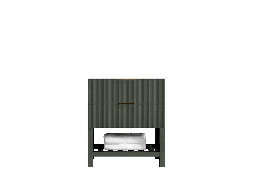 Catalina 30 in. W x 22 in. D Double Sink Bathroom Vanity in Pewter Green with Countertop- Cabinet Only