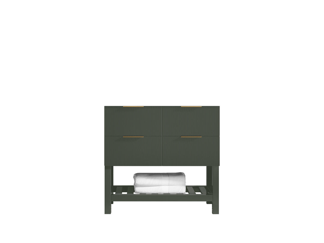 Catalina 36 in. W x 22 in. D Single Sink Bathroom Vanity in Pewter Green with Countertop - Cabinet Only