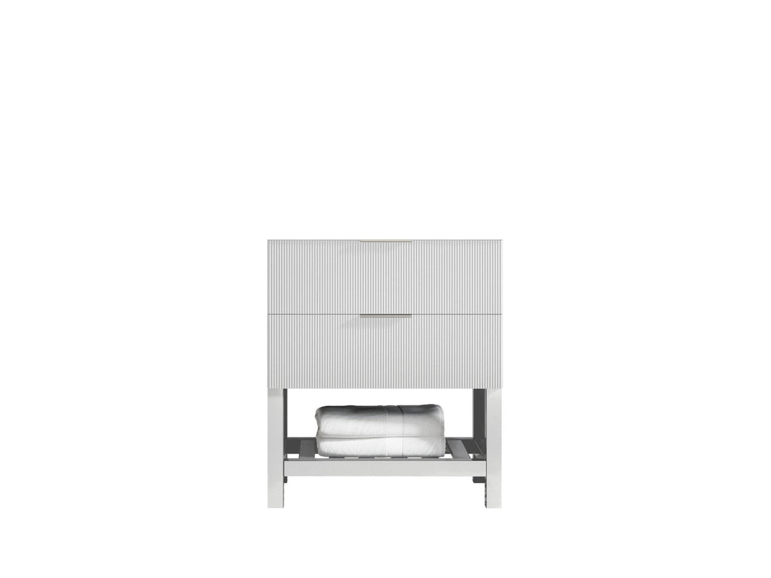 Catalina 30 in. W x 22 in. D Double Sink Bathroom Vanity in White  with Countertop- Cabinet Only