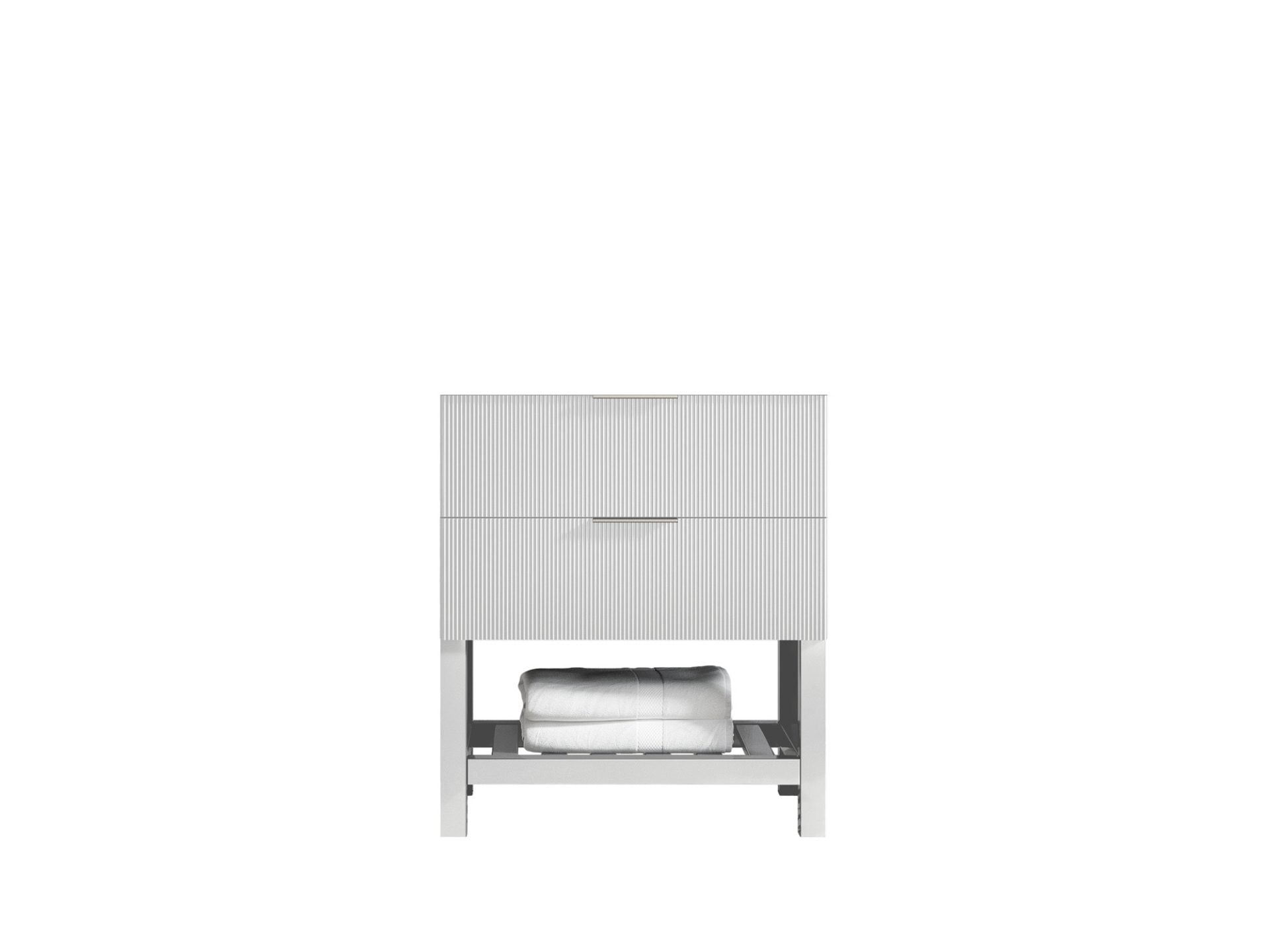 Catalina 30 in. W x 22 in. D Double Sink Bathroom Vanity in White  with Countertop- Cabinet Only