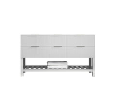 Catalina 60 in W x 22 in D Free Standing Reeded Double Sink Bathroom Vanity - photo 6