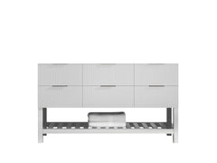 Catalina 60 in W x 22 in D Free Standing Reeded Single Sink Bathroom Vanity - photo 6