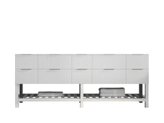 Catalina 84 in W x 22 in D Free Standing Reeded Double Sink Bathroom Vanity - photo 6