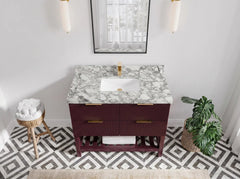 Catalina 42 in W x 22 in D Free Standing Reeded Single Sink Bathroom Vanity - photo 20