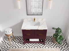 Catalina 36 in. W x 22 in. D Center Sink Bathroom Vanity - photo 10