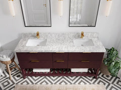 Catalina 72 in W x 22 in D Free Standing Reeded Double Sink Bathroom Vanity - photo 11