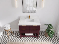 Catalina 36 in. W x 22 in. D Center Sink Bathroom Vanity - photo 7