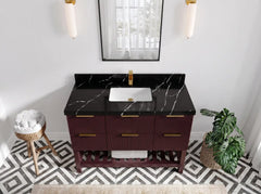 Catalina 48 in W x 22 in D Free Standing Reeded Single Sink Bathroom Vanity - photo 6