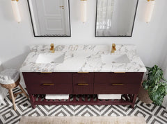 Catalina 72 in W x 22 in D Free Standing Reeded Double Sink Bathroom Vanity - photo 5