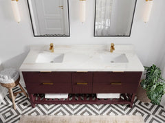 Catalina 72 in W x 22 in D Free Standing Reeded Double Sink Bathroom Vanity - photo 10