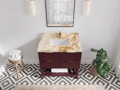 Catalina 36 in. W x 22 in. D Center Sink Bathroom Vanity - photo 26