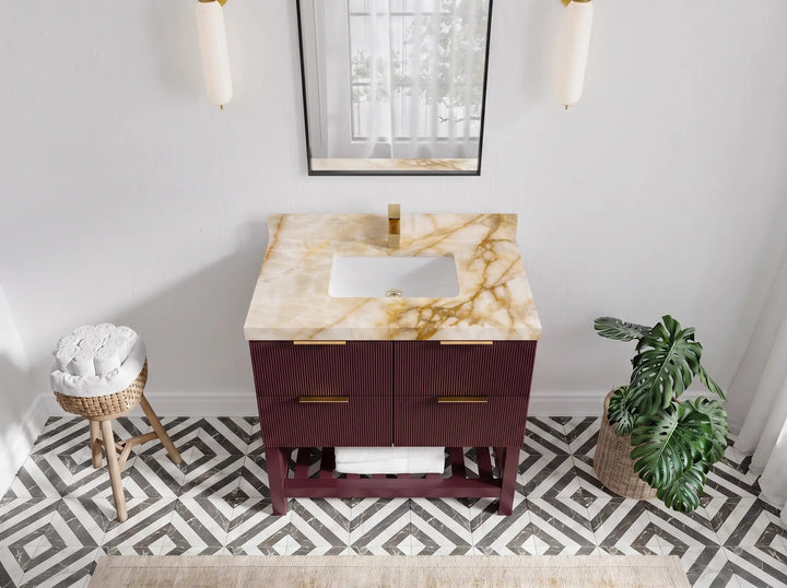 Catalina 36 in. W x 22 in. D Center Sink Bathroom Vanity - photo 26
