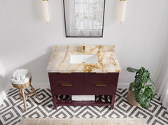 Catalina 42 in W x 22 in D Free Standing Reeded Single Sink Bathroom Vanity - photo 21