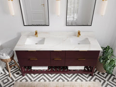 Catalina 72 in W x 22 in D Free Standing Reeded Double Sink Bathroom Vanity - photo 38
