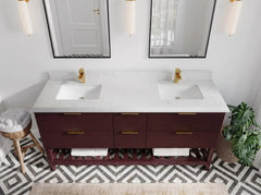 Catalina 72 in W x 22 in D Free Standing Reeded Double Sink Bathroom Vanity - photo 37