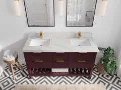 Catalina 60 in W x 22 in D Free Standing Reeded Double Sink Bathroom Vanity - photo 38
